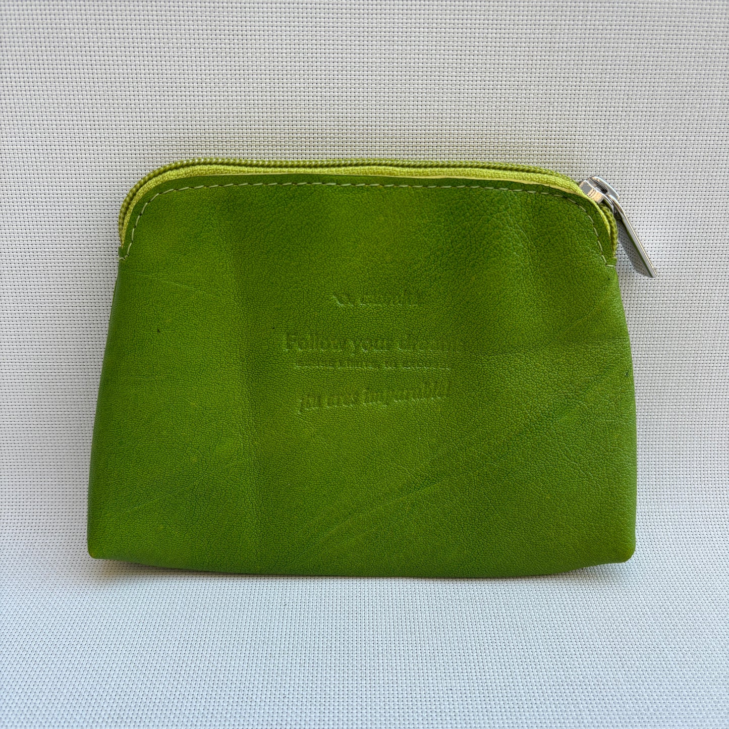 CAOMKA Flat Coin Purse Natürliches BioCuir®-Leder Exklusivstück Nr. 13177
