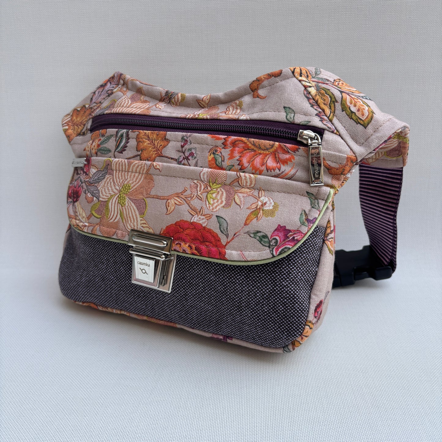 Riñonera "Special Elegant Flowers" + Bolsillo trasero · Pieza Exclusiva Núm. 17716