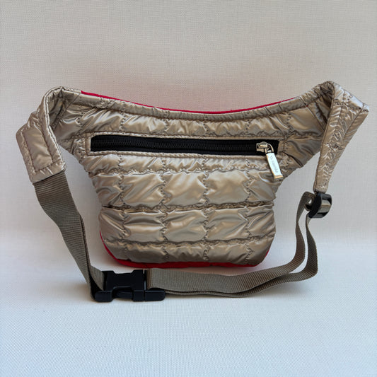 Riñonera Mini "Special Soft & Red" + Bolsillo trasero extra · Pieza Única Núm. 19245