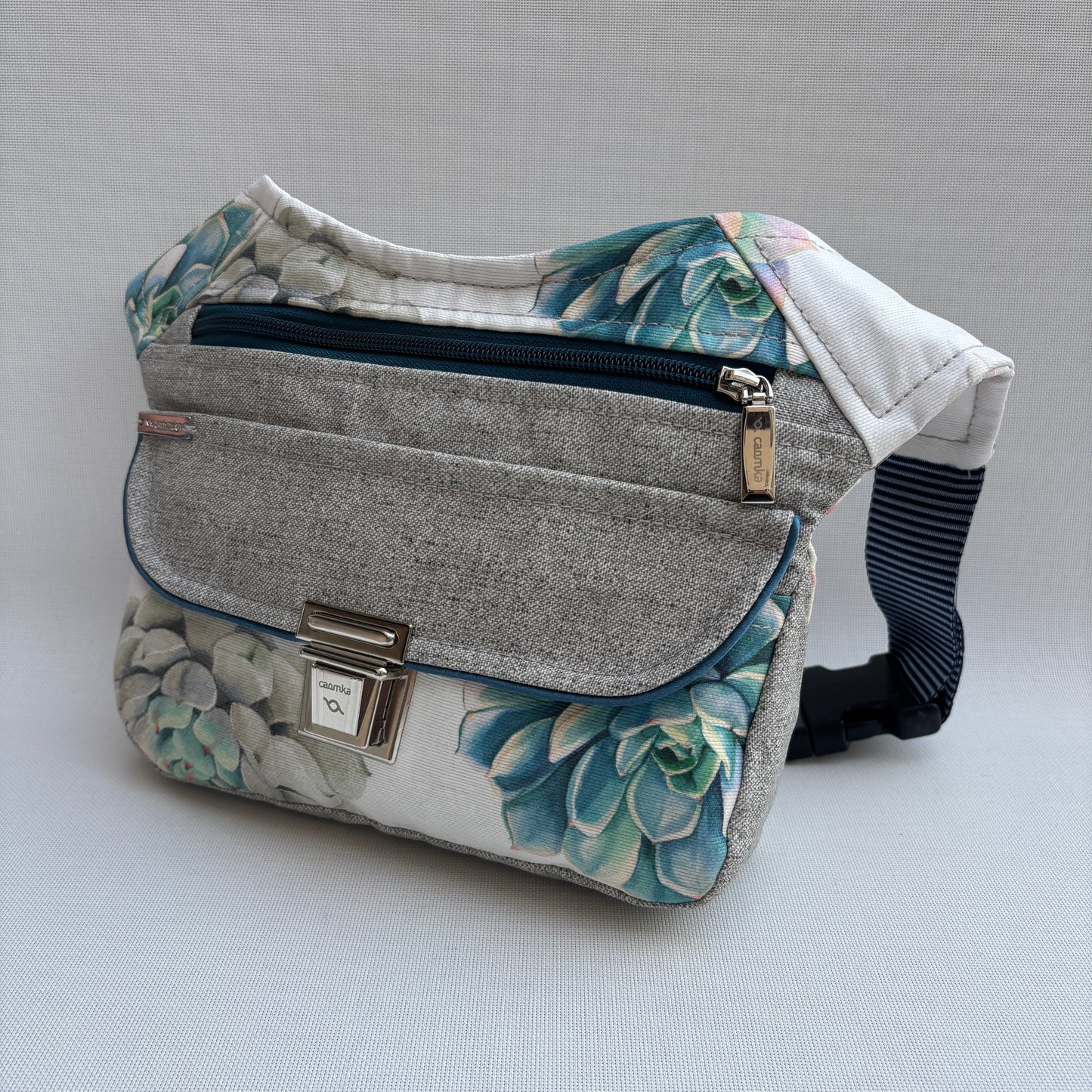 Riñonera "Elegant Summer" + Bolsillo trasero · Impermeable · Pieza Única Núm. 17700