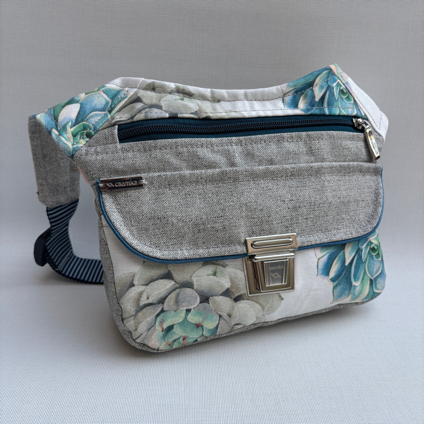 Riñonera "Elegant Summer" + Bolsillo trasero · Impermeable · Pieza Única Núm. 17700