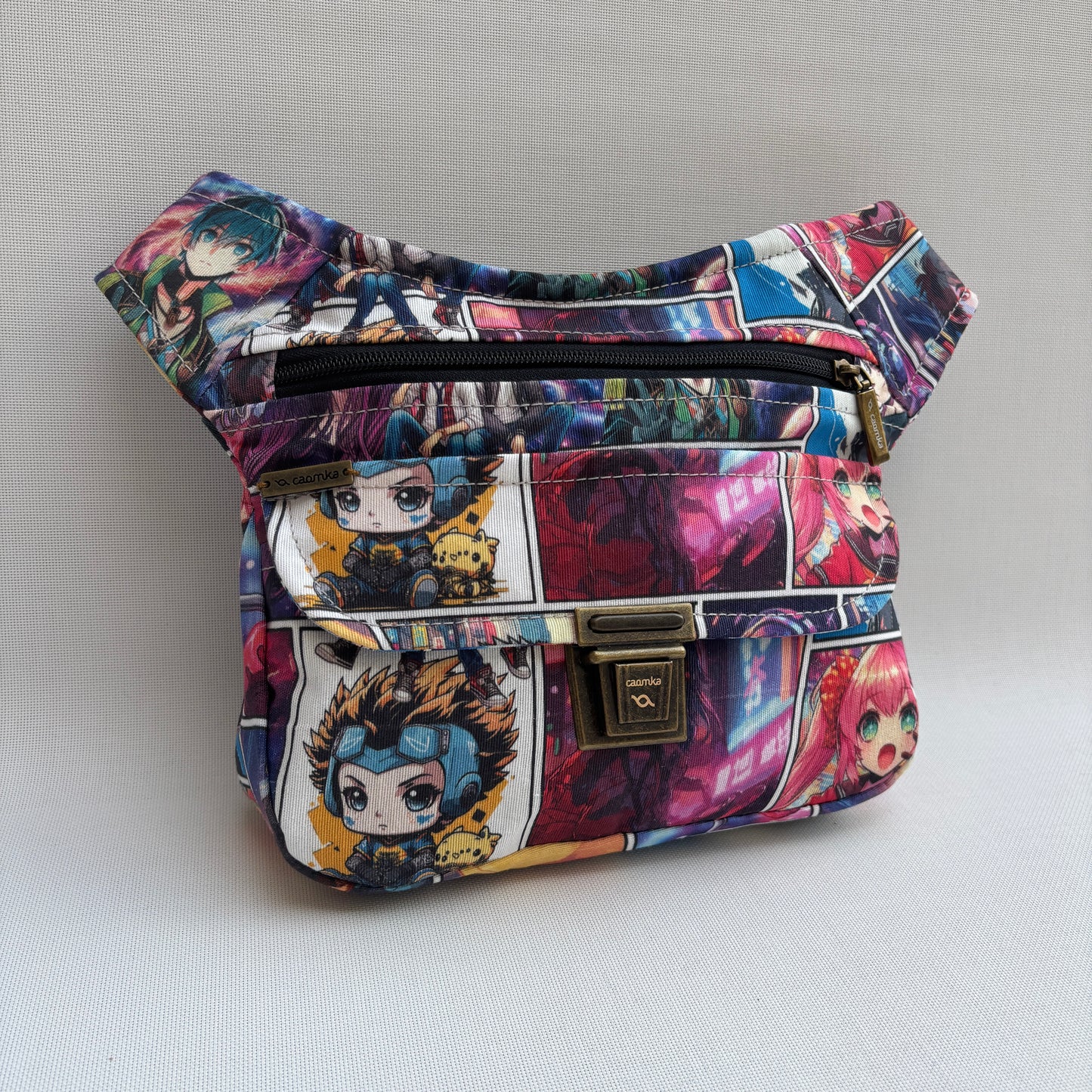 Spezielles schwarzes „Cordura“ &amp; Silber + Gesäßtasche, exklusives Teil Nr. 11492