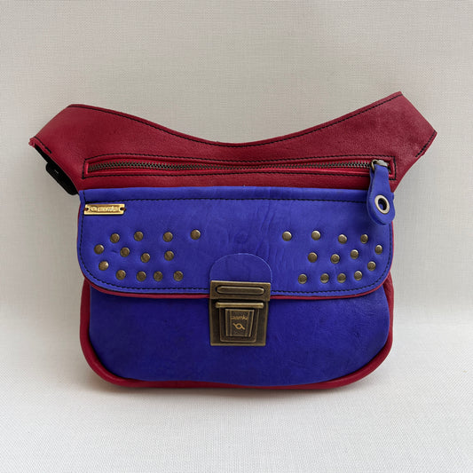Premium Blue & Garnet · Piel natural BioCuir® · Pieza Exclusiva Núm. 14402