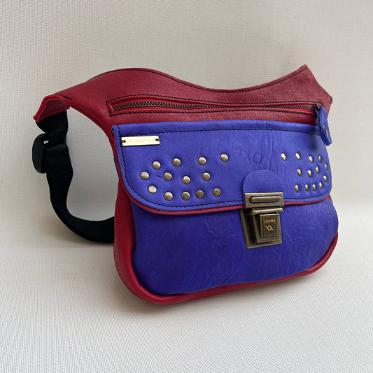 Premium Blue & Garnet · Piel natural BioCuir® · Pieza Exclusiva Núm. 14402