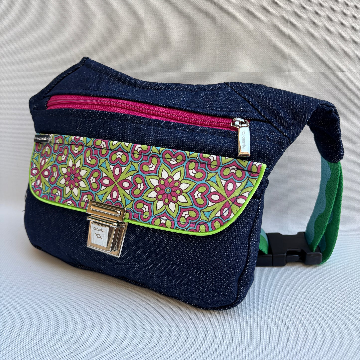 Riñonera "Special Jeans Mandalas Top" · Pieza Única Núm. 19321