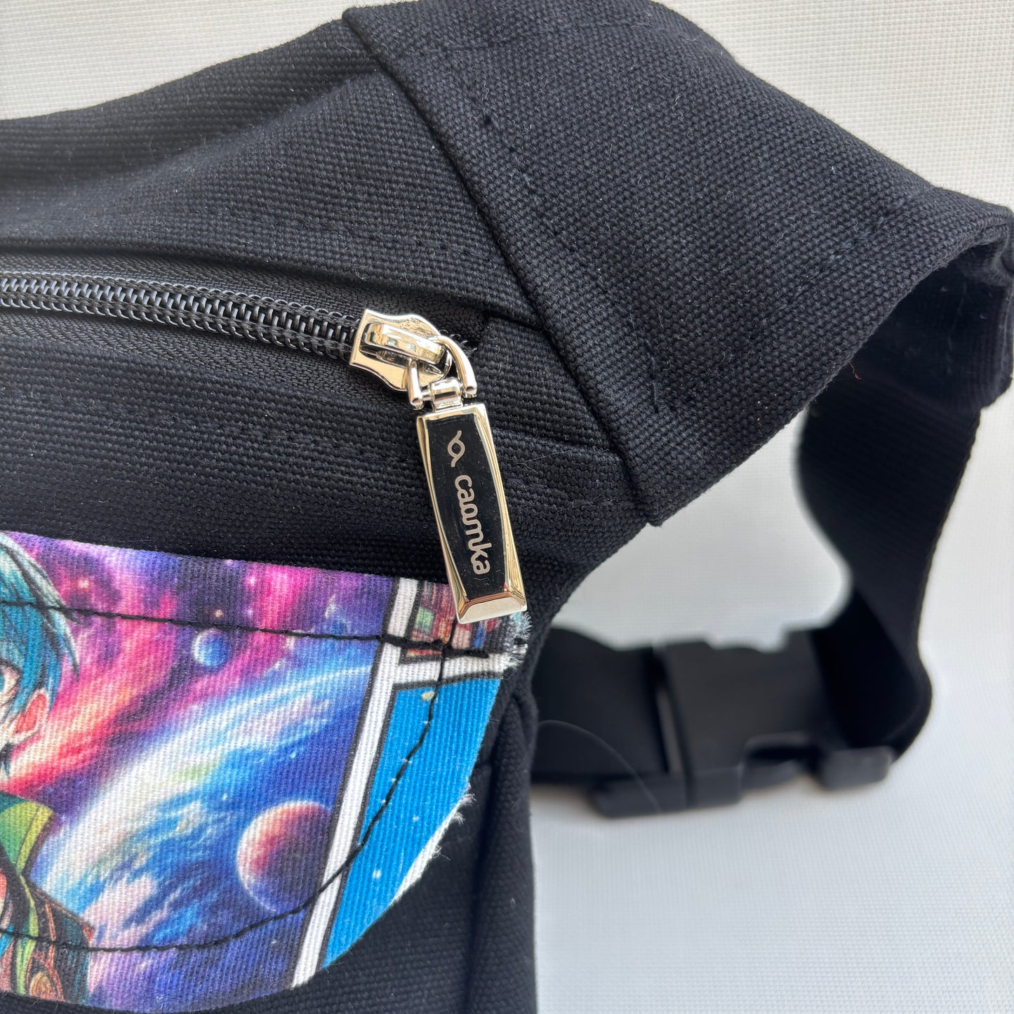 Riñonera "Special Manga Black" + Bolsillo trasero · Pieza Exclusiva Núm. 17704