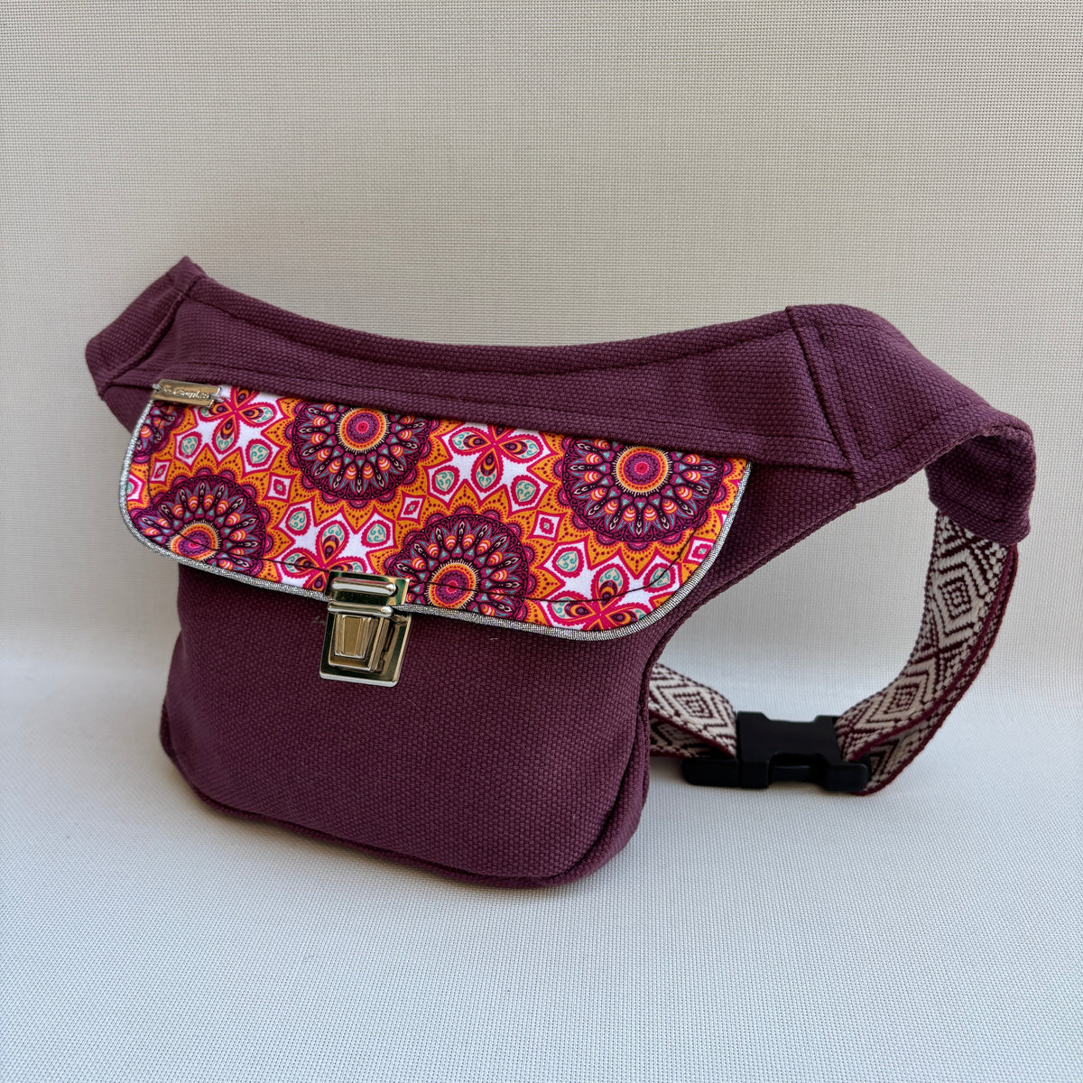 Riñonera Mini "Special Mandalas Top" + Bolsillo trasero extra · Pieza Única Núm. 19595