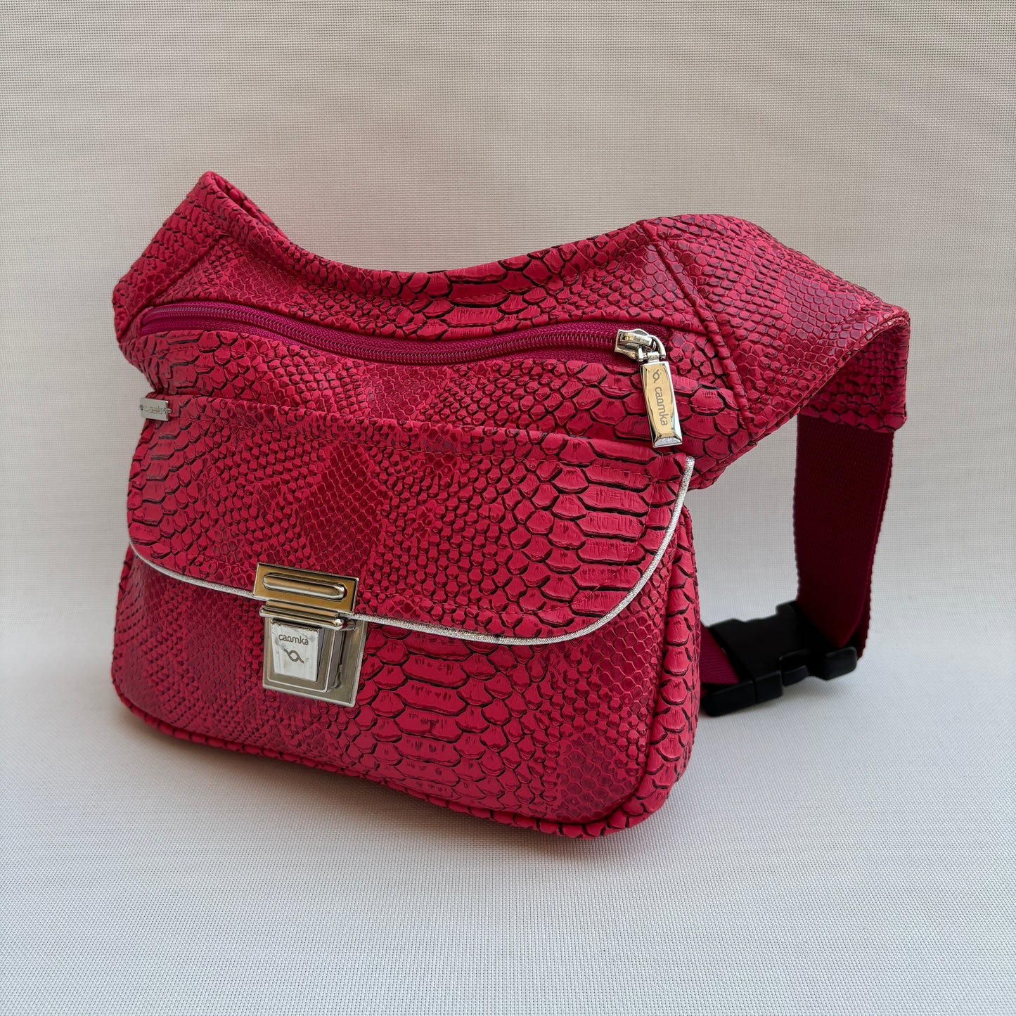 Spezielles Pink Fuchsia Top + Gesäßtasche Einzelstück Nr. 12613