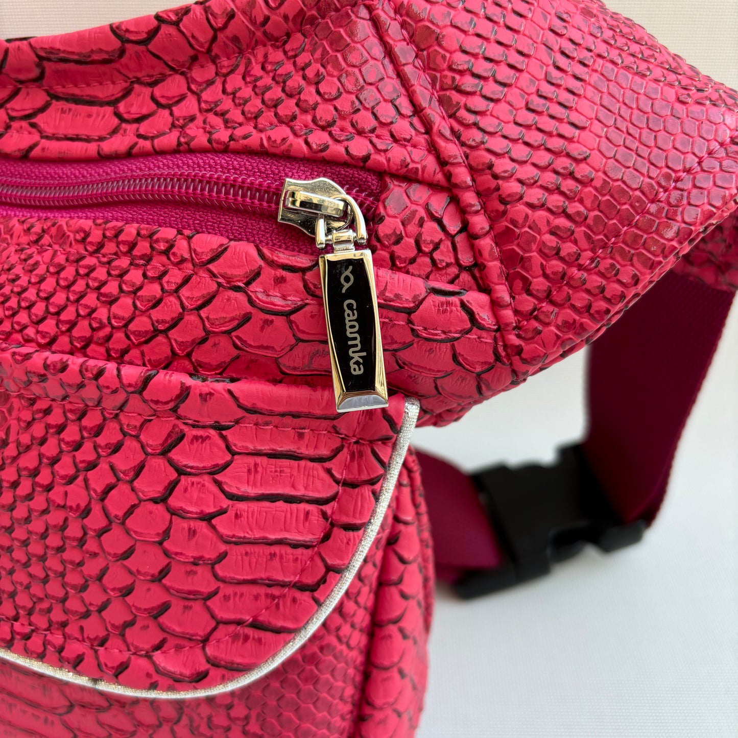 Spezielles Pink Fuchsia Top + Gesäßtasche Einzelstück Nr. 12613