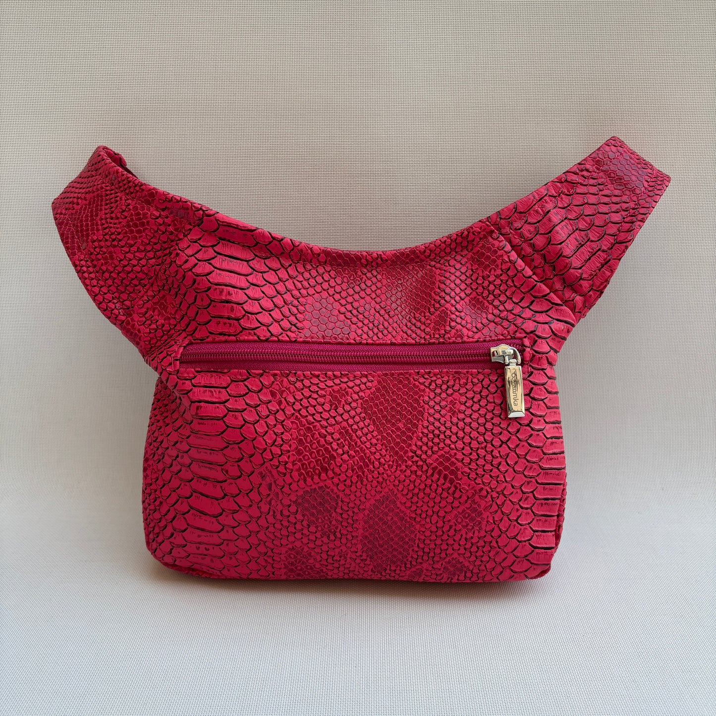 Spezielles Pink Fuchsia Top + Gesäßtasche Einzelstück Nr. 12613