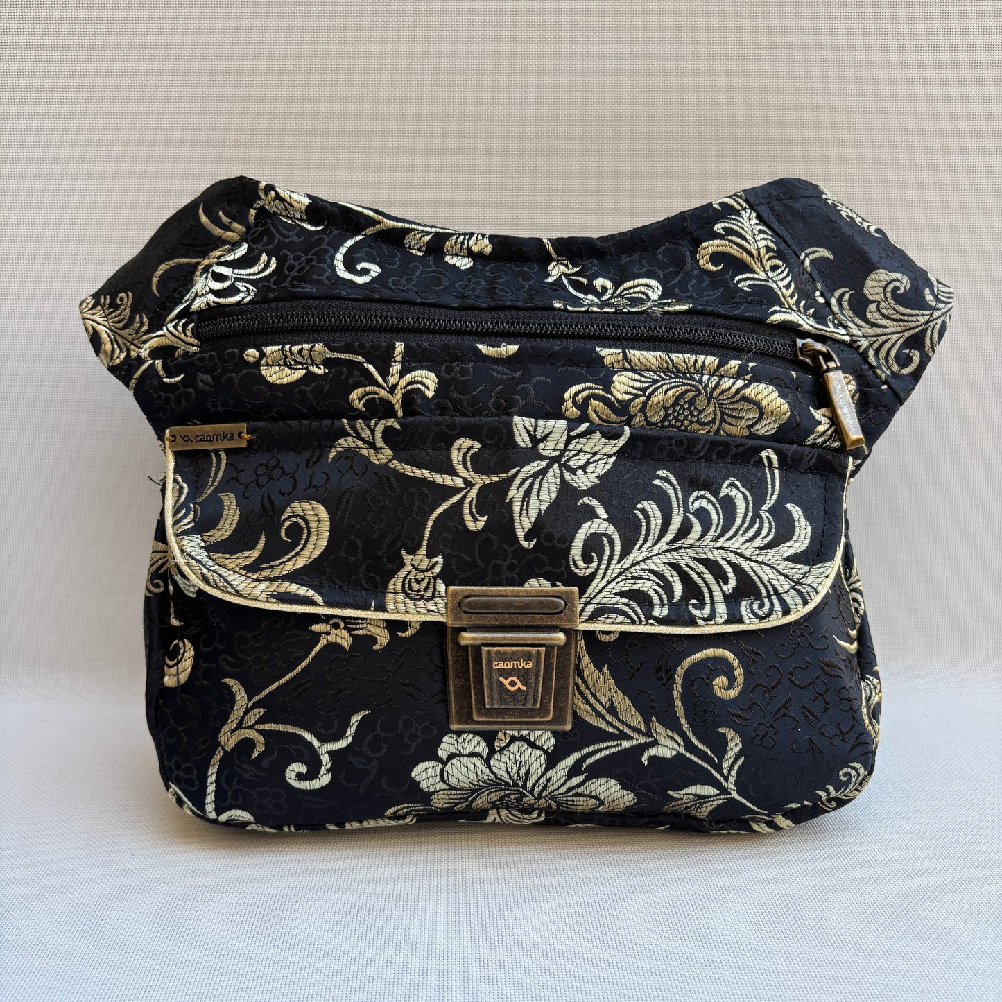 Riñonera "Elegant Luxury India Golden" + Bolsillo trasero · Pieza Única Núm. 19181