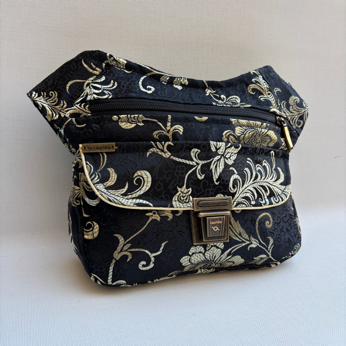 Riñonera "Elegant Luxury India Golden" + Bolsillo trasero · Pieza Única Núm. 19181