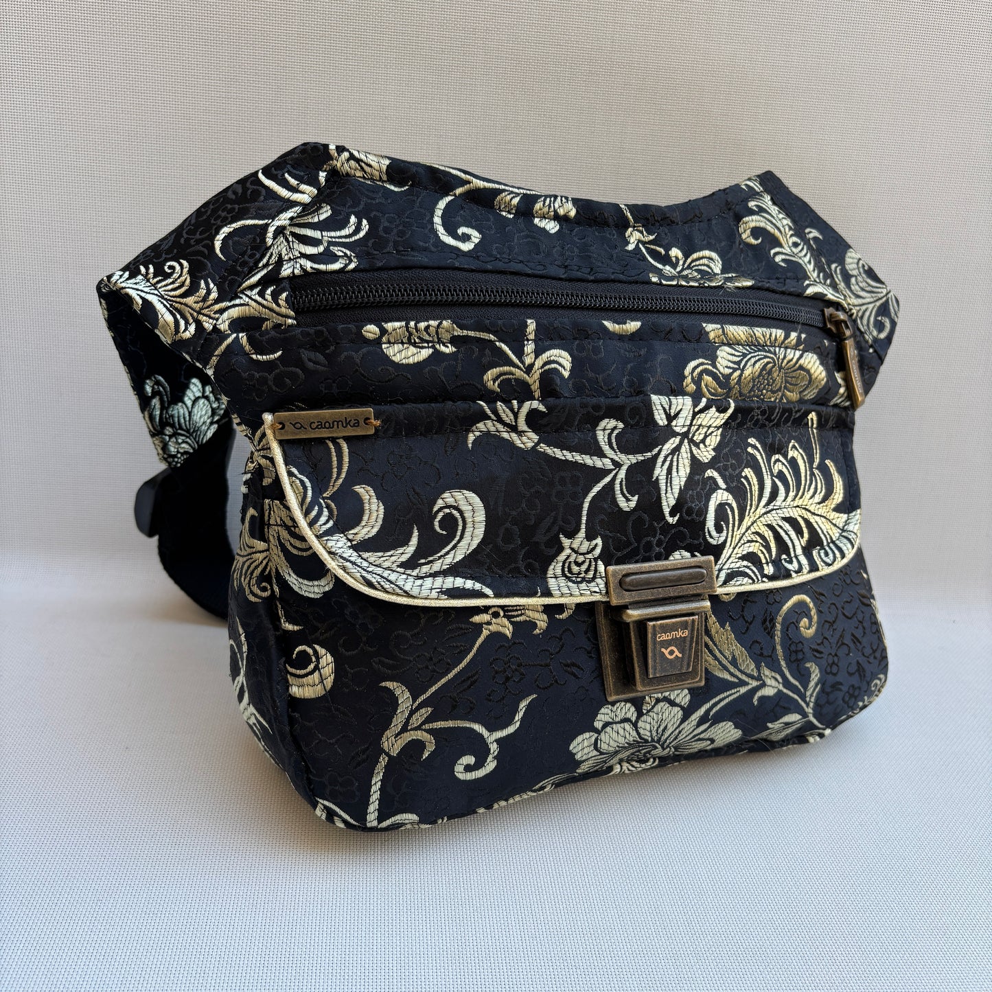 Riñonera "Elegant Luxury India Golden" + Bolsillo trasero · Pieza Única Núm. 19181