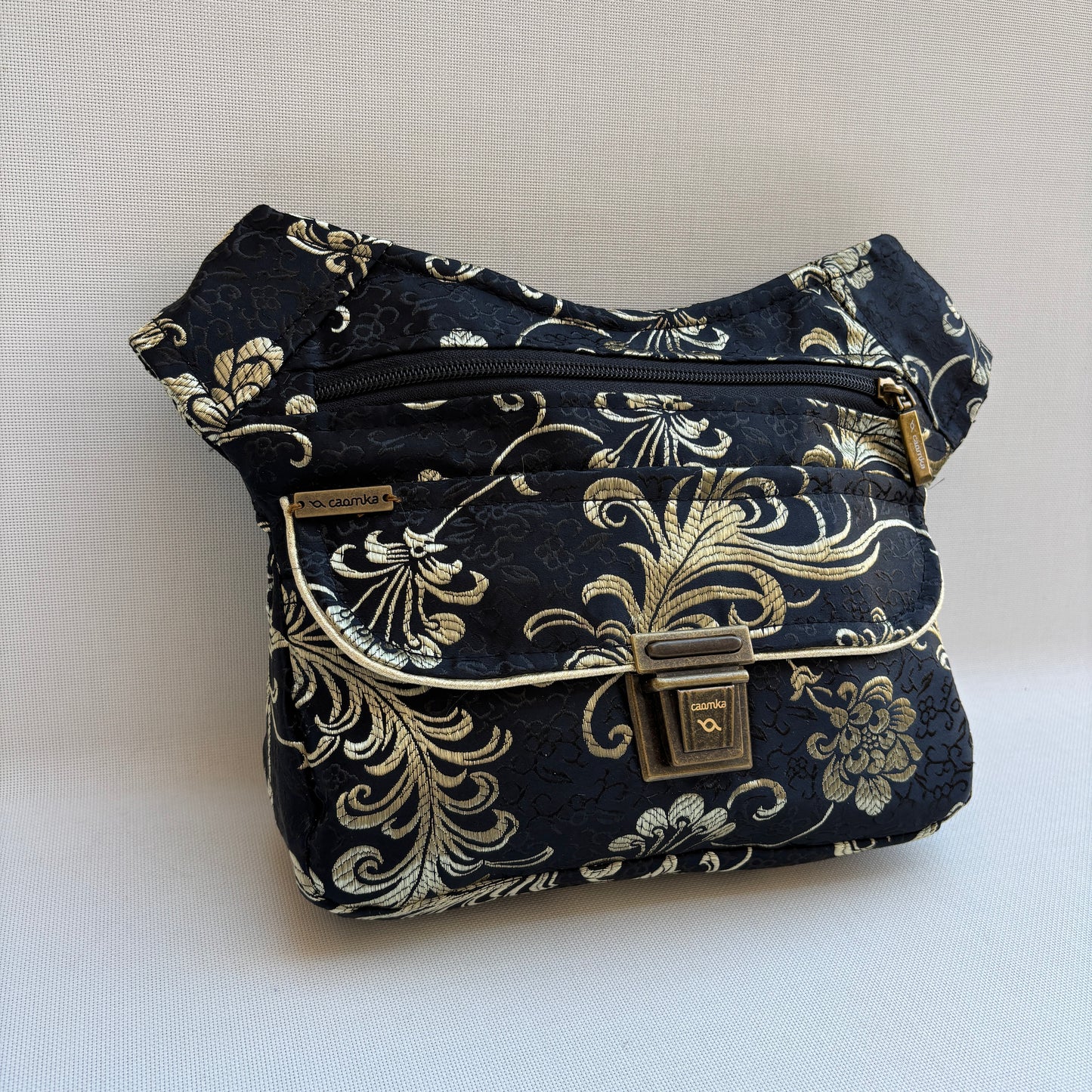 Riñonera "Elegant Luxury India Golden" + Bolsillo trasero · Pieza Única Núm. 19179