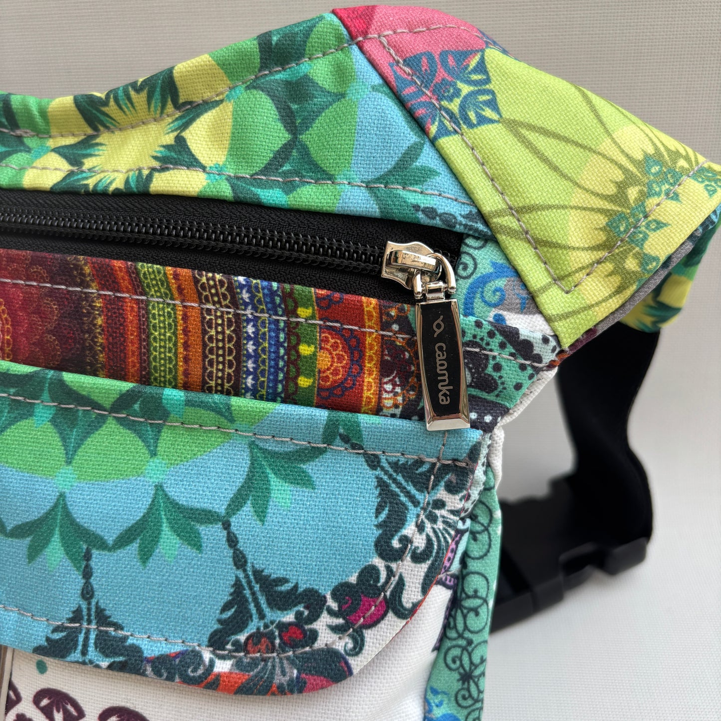 Riñonera "Special Summer Mandalas" + Bolsillo trasero · Impermeable · Pieza Única Núm. 17738
