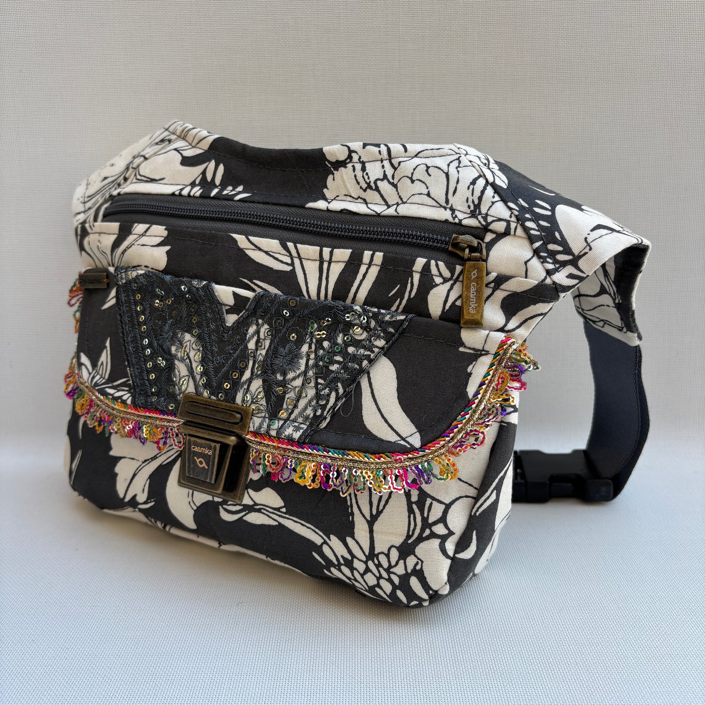Riñonera "Elegant Luxury India" + Bolsillo trasero · Pieza Única Núm. 19270