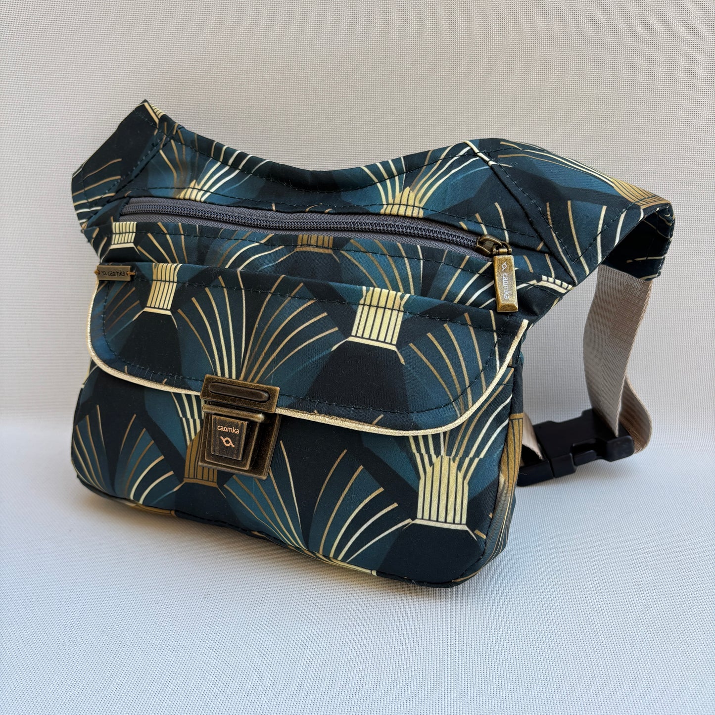 Riñonera "Elegant Luxury India" + Bolsillo trasero · Pieza Única Núm. 19269