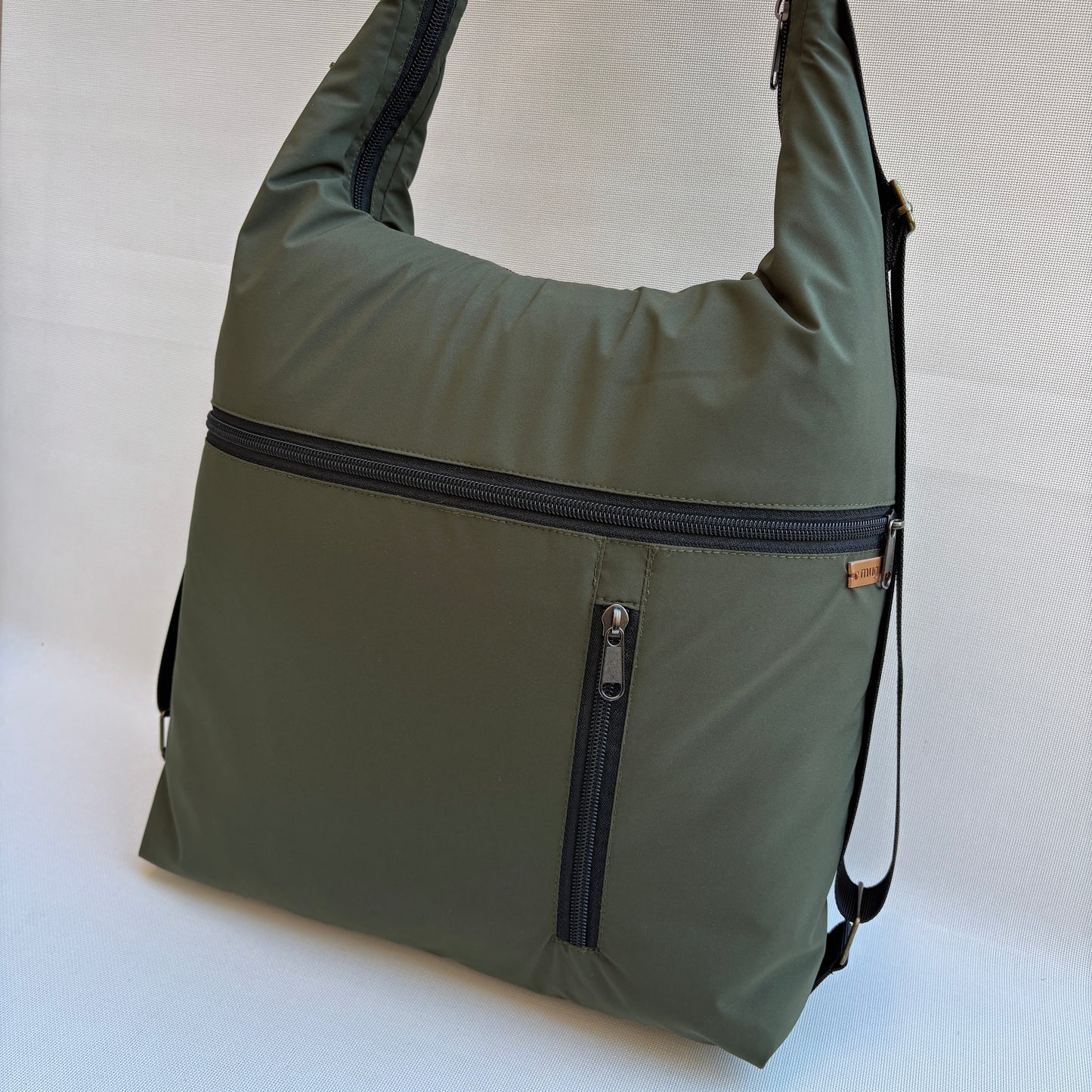 Mochila - Bolso - Tote Bag - Impermeable · Mutifunción · "Nepal" Color Kaki · Súper ligera · Pieza 18355
