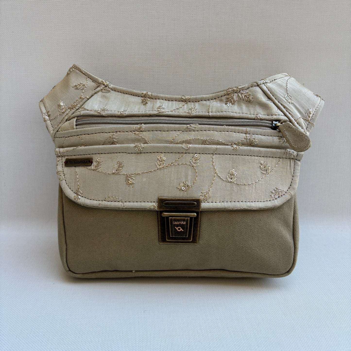 Riñonera "Special Beige & India" + Bolsillo trasero · Pieza Única Núm. 19316