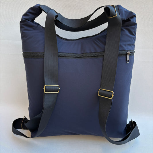 Mochila - Bolso - Tote Bag - Impermeable · Mutifunción · "Nepal" Color Azul Marino · Súper ligera · Pieza 18356