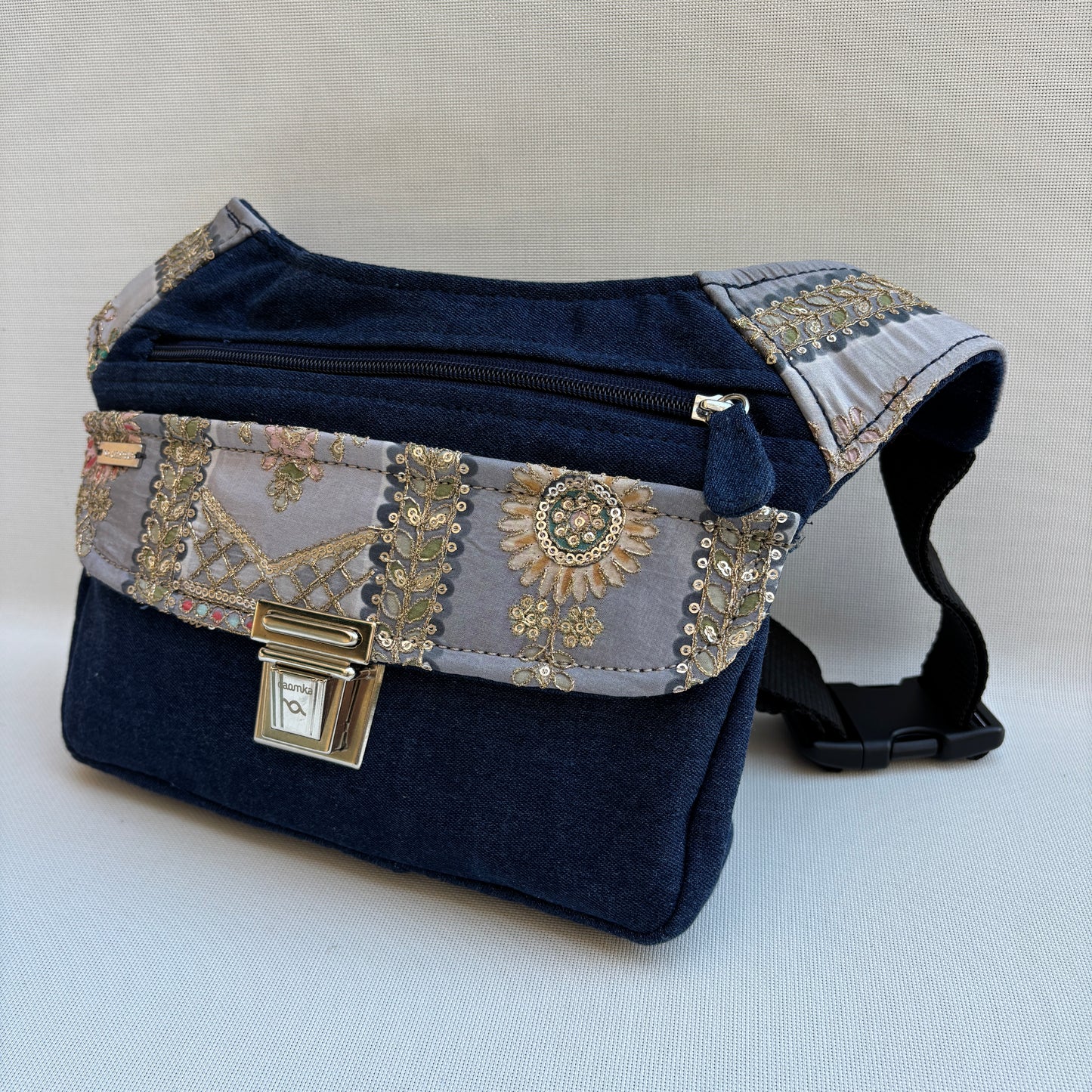 Riñonera "Special Jeans & India" + Bolsillo trasero · Pieza Única Núm. 19315