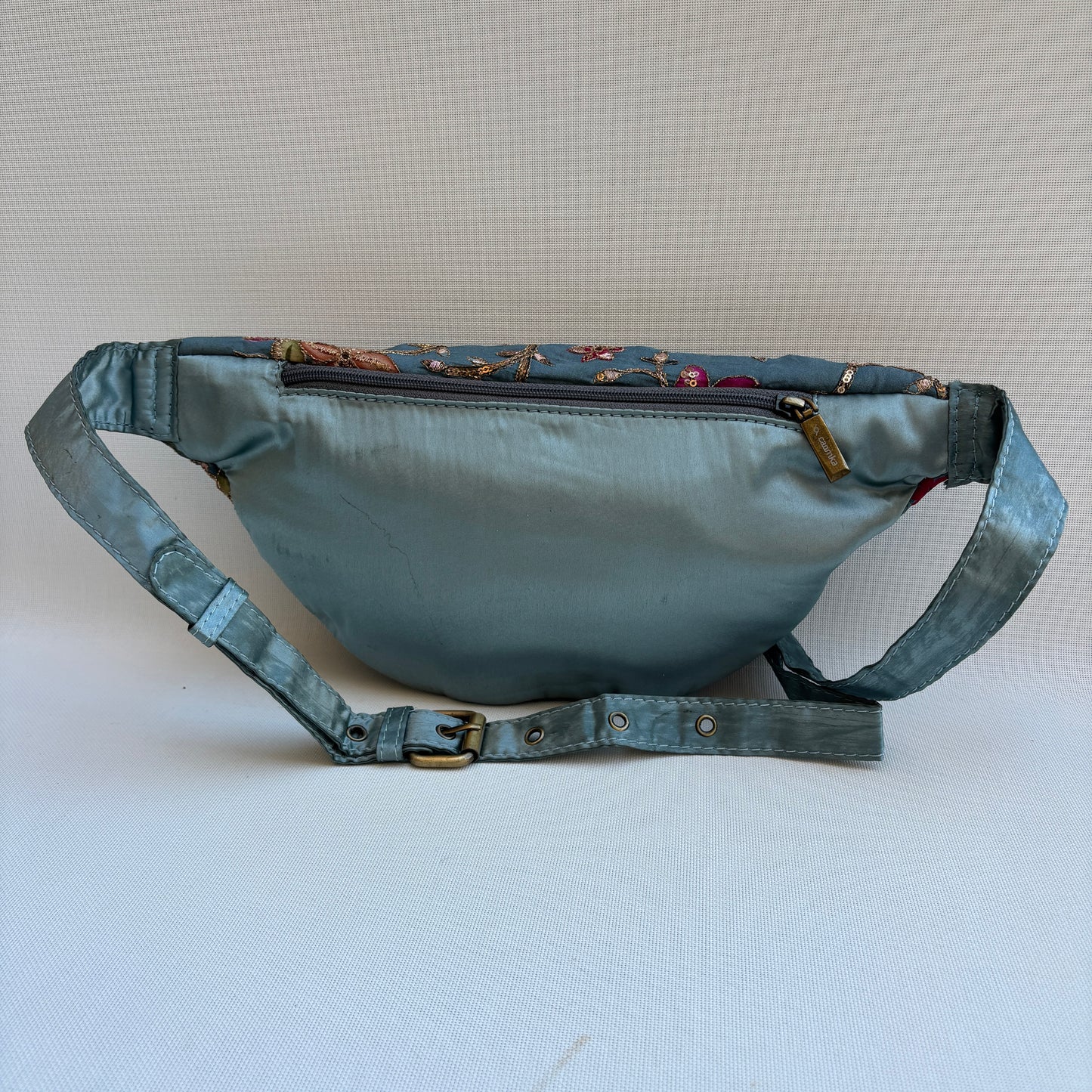 Riñonera - Bandolera Retrochic Mónica “Blue Floral Garden” · Pieza Única Núm. 19162