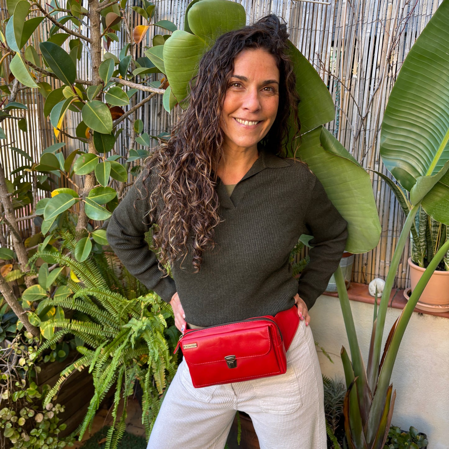 Riñonera Urban Classic · Rojo · Piel · Pieza Exclusiva Núm. 18360