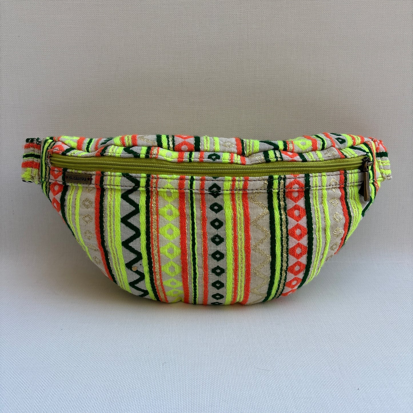 Riñonera - Bandolera Retrochic Mónica “Neon Folk” · Pieza Única Núm. 19159