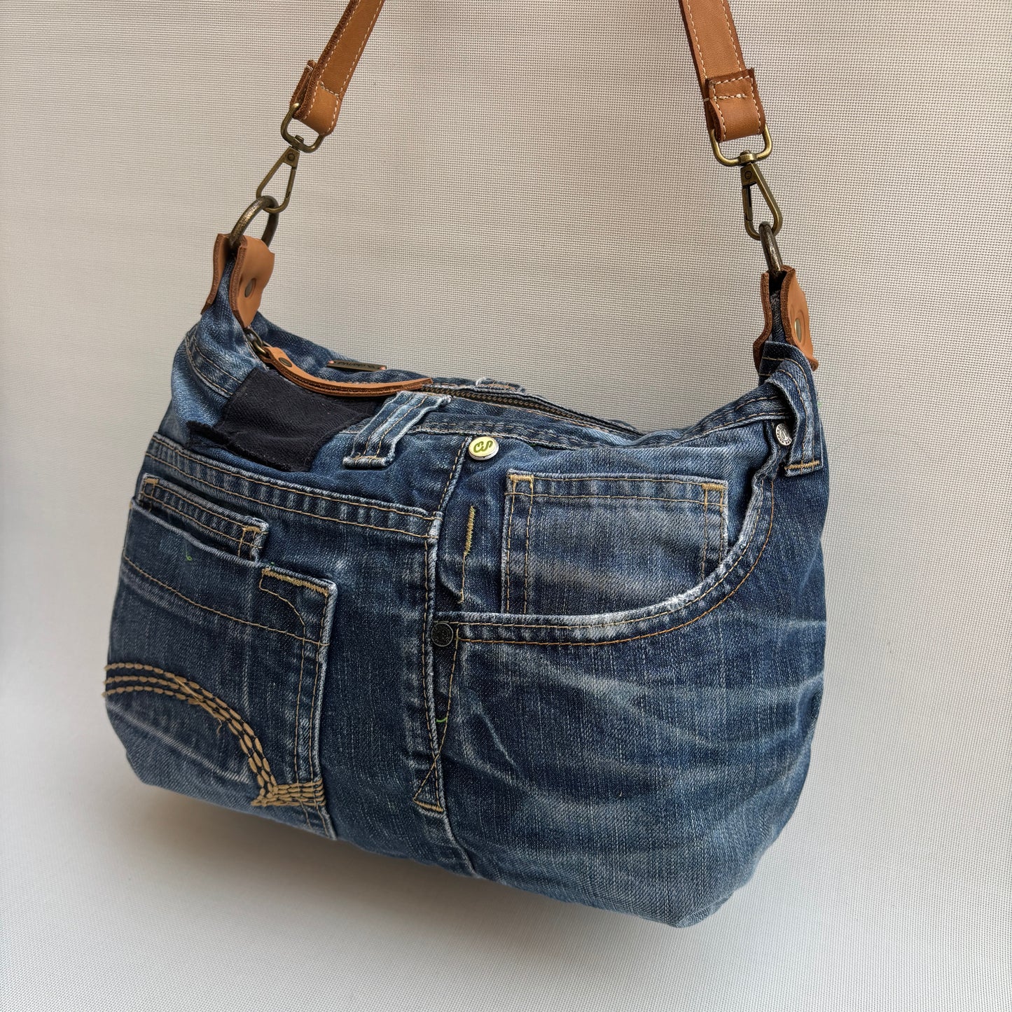 ♻️ Jeans Recycled ♻️ Einzelstück Nr. 11975