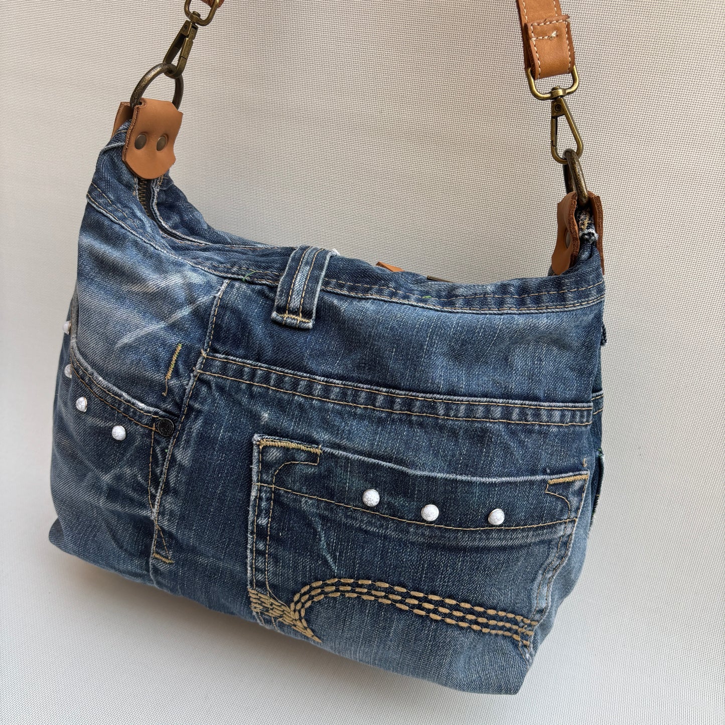 ♻️ Jeans Recycled ♻️ Einzelstück Nr. 11975