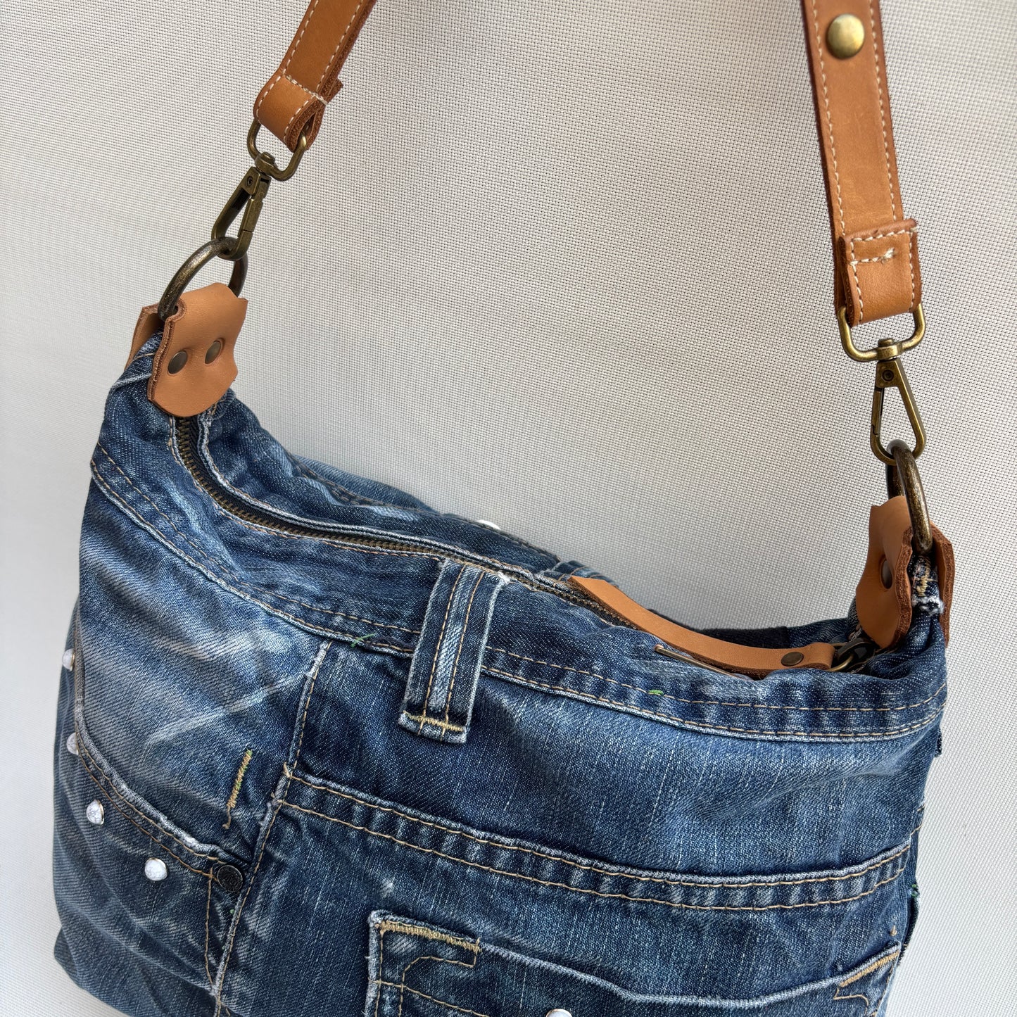 ♻️ Jeans Recycled ♻️ Einzelstück Nr. 11975