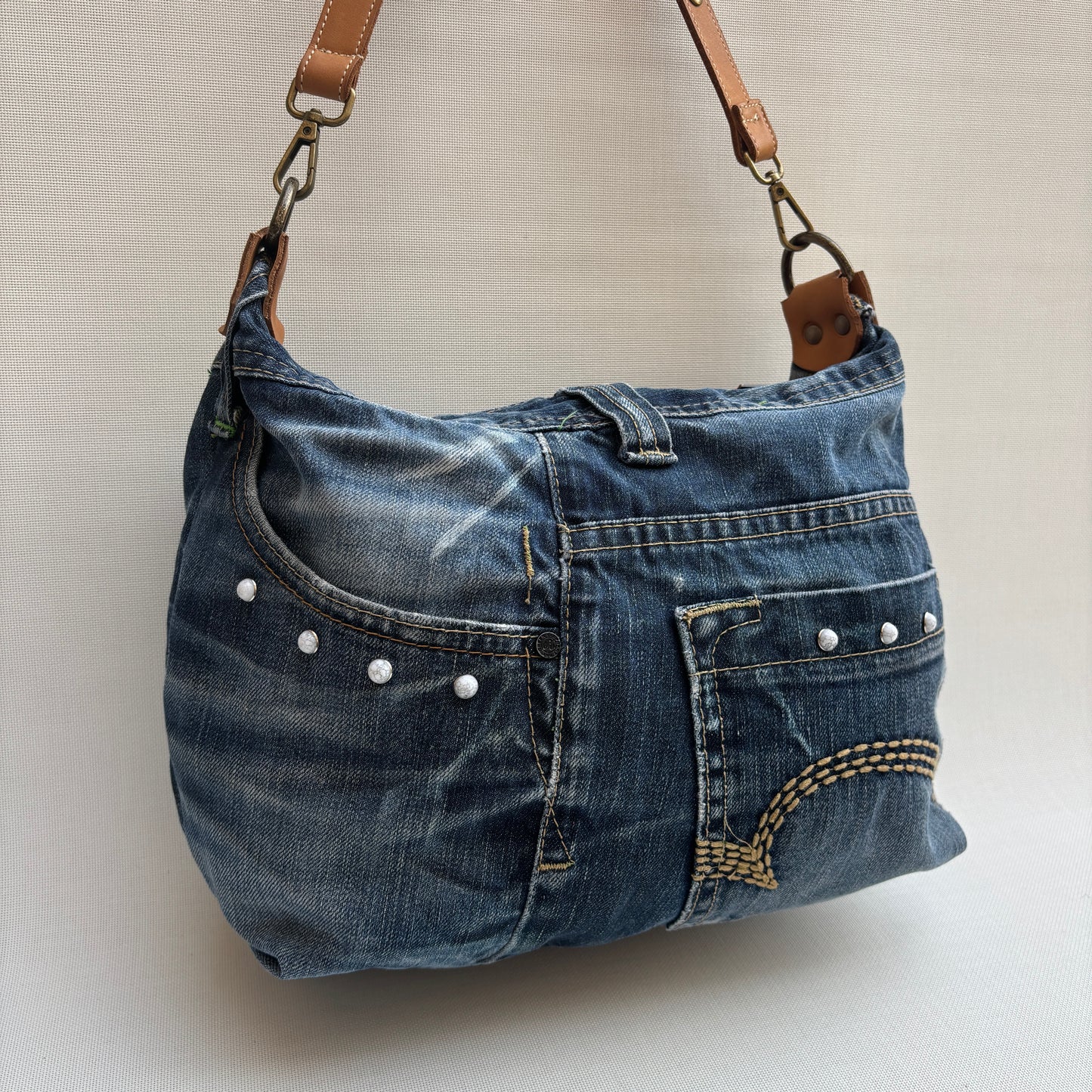 ♻️ Jeans Recycled ♻️ Einzelstück Nr. 11975