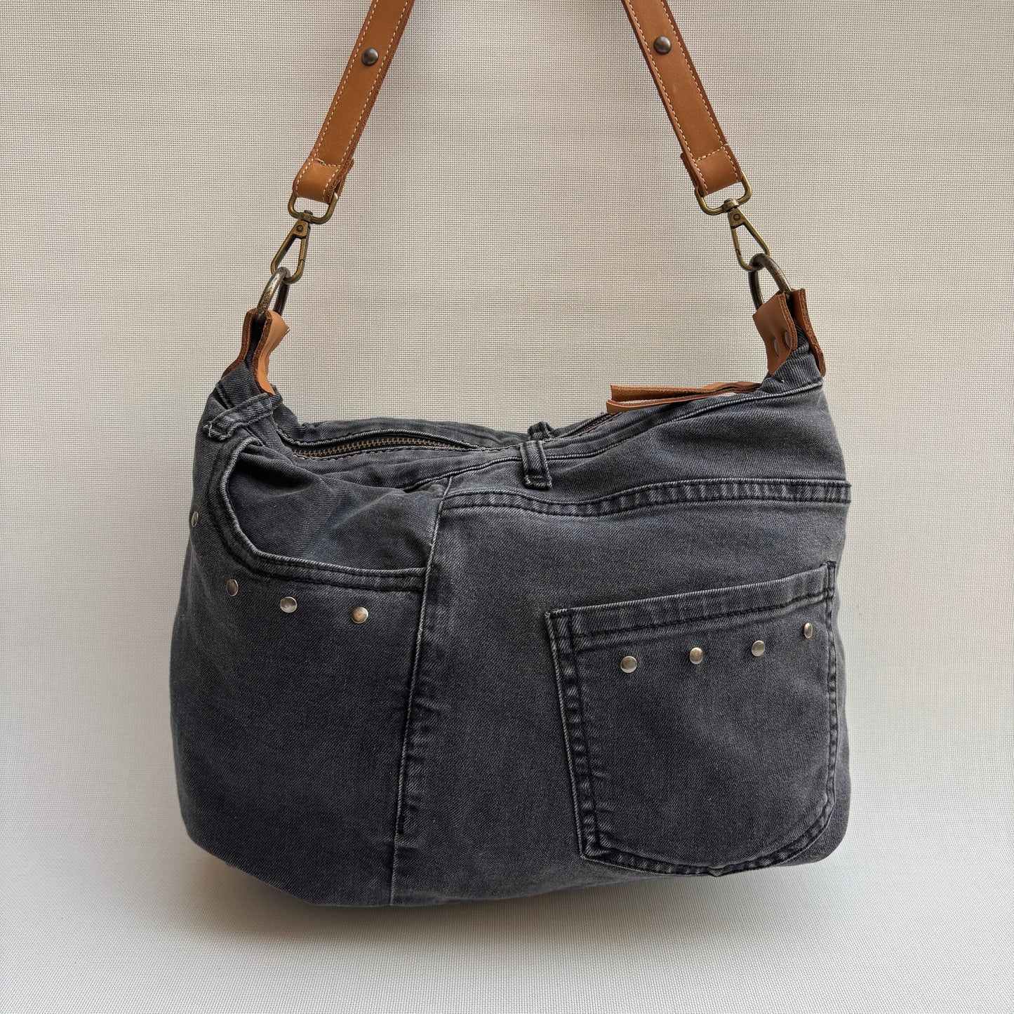 Bolso, bandolera vaquero · Multifunción · ♻️ Jeans Recycled ♻️ · Pieza Única Núm. 17706