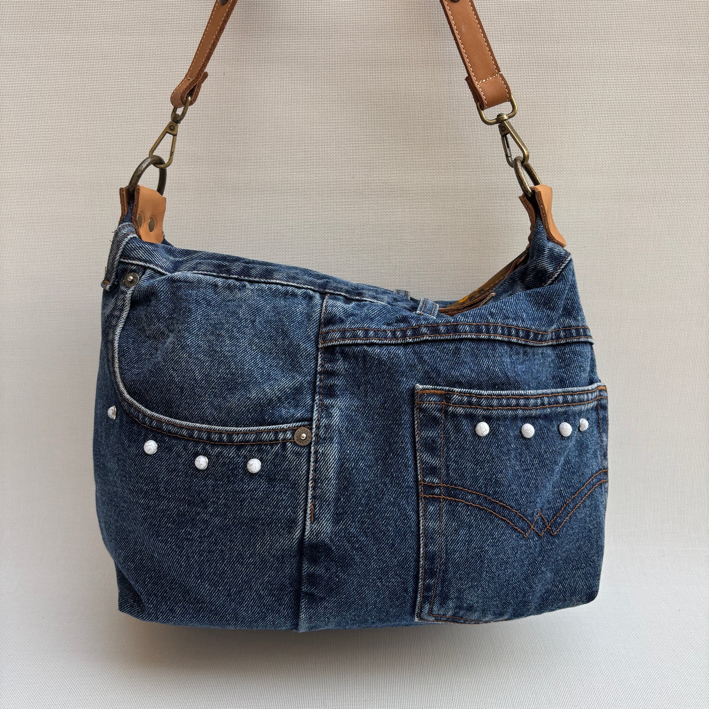 Bolso, bandolera vaquero · Multifunción · ♻️ Jeans Recycled ♻️ · Pieza Única Núm. 17708