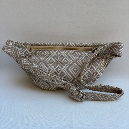 Riñonera - Bandolera Retrochic Mónica “Natural Sand” · Pieza Única Núm. 19155