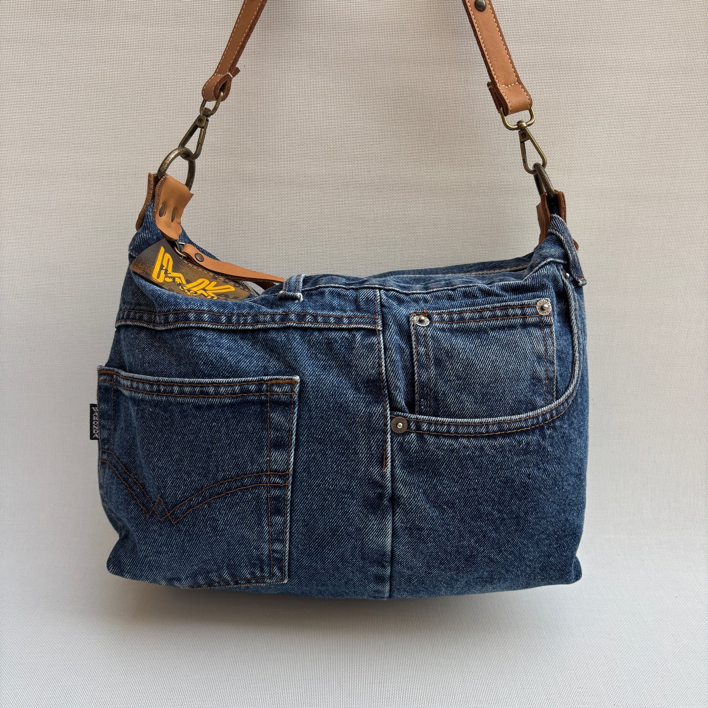 Bolso, bandolera vaquero · Multifunción · ♻️ Jeans Recycled ♻️ · Pieza Única Núm. 17708