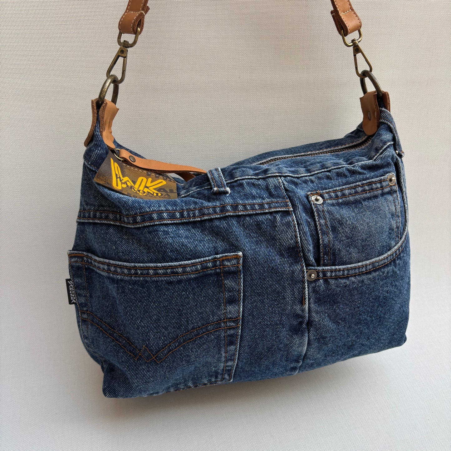 Bolso, bandolera vaquero · Multifunción · ♻️ Jeans Recycled ♻️ · Pieza Única Núm. 17708