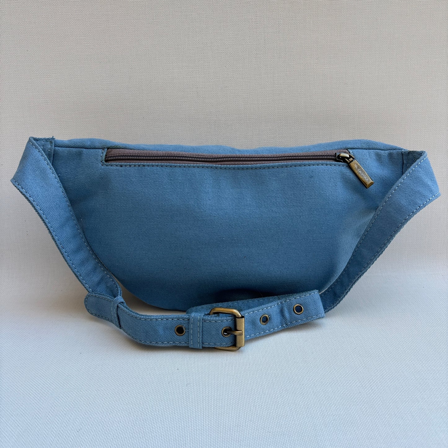 Riñonera - Bandolera Retrochic Mónica “Blue Romance” · Pieza Única Núm. 19154