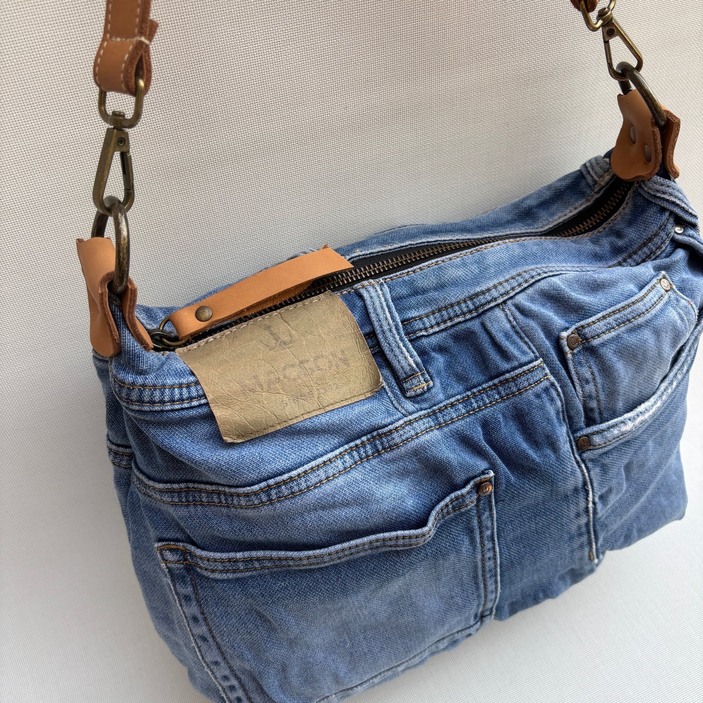♻️ Jeans Recycled ♻️ Einzelstück Nr. 11975