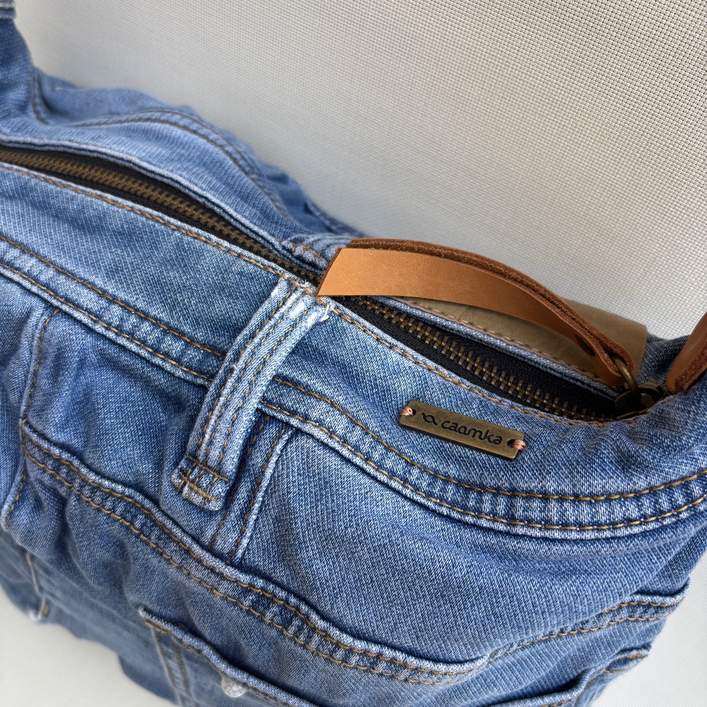 ♻️ Jeans Recycled ♻️ Einzelstück Nr. 11975