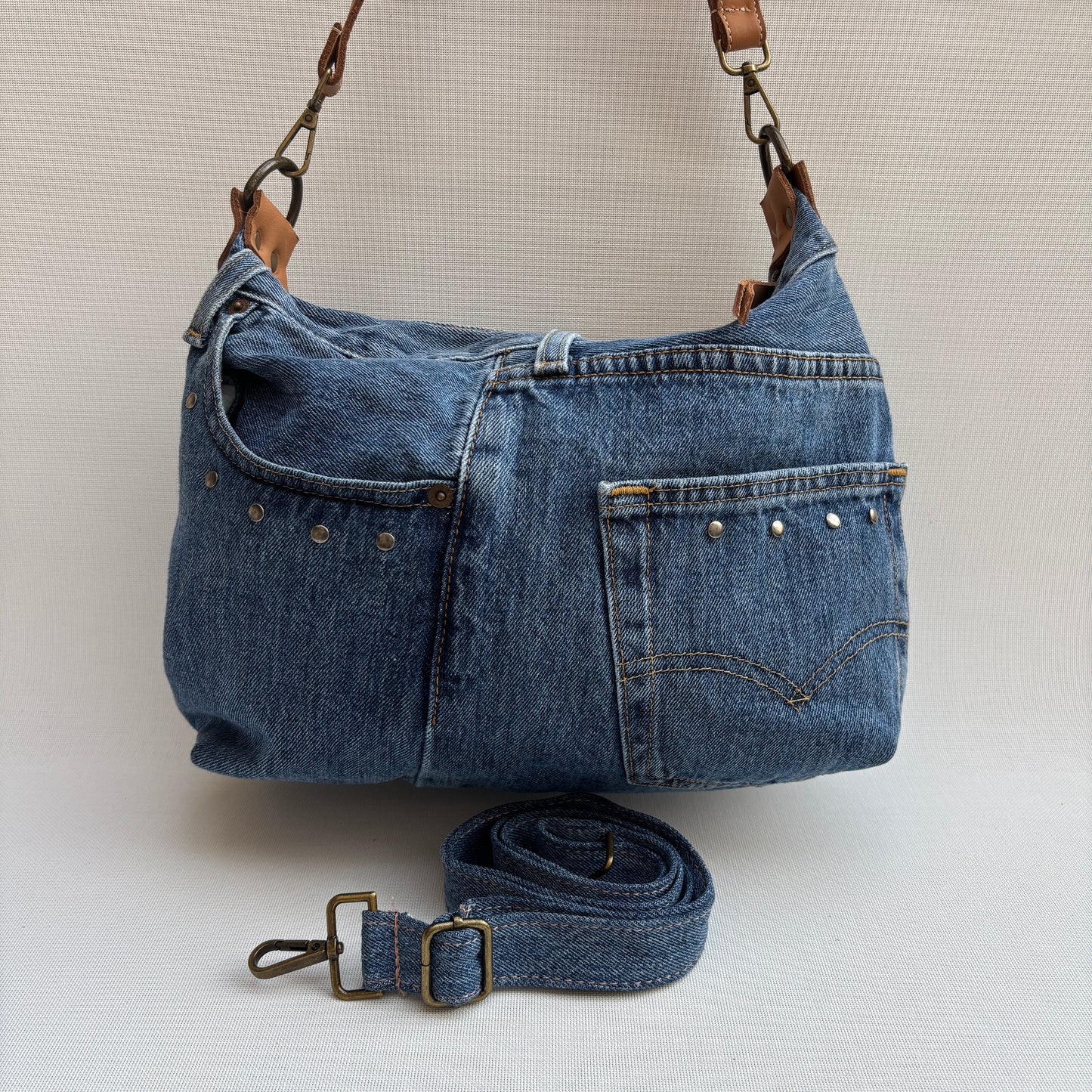 ♻️ Jeans Recycled ♻️ Einzelstück Nr. 11975