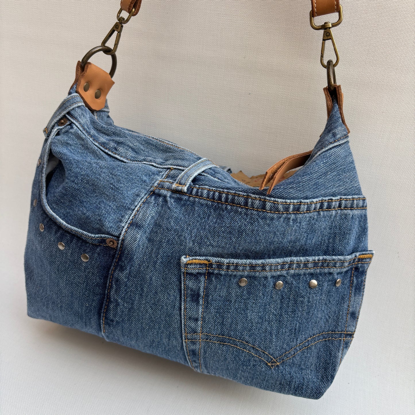 ♻️ Jeans Recycled ♻️ Einzelstück Nr. 11975