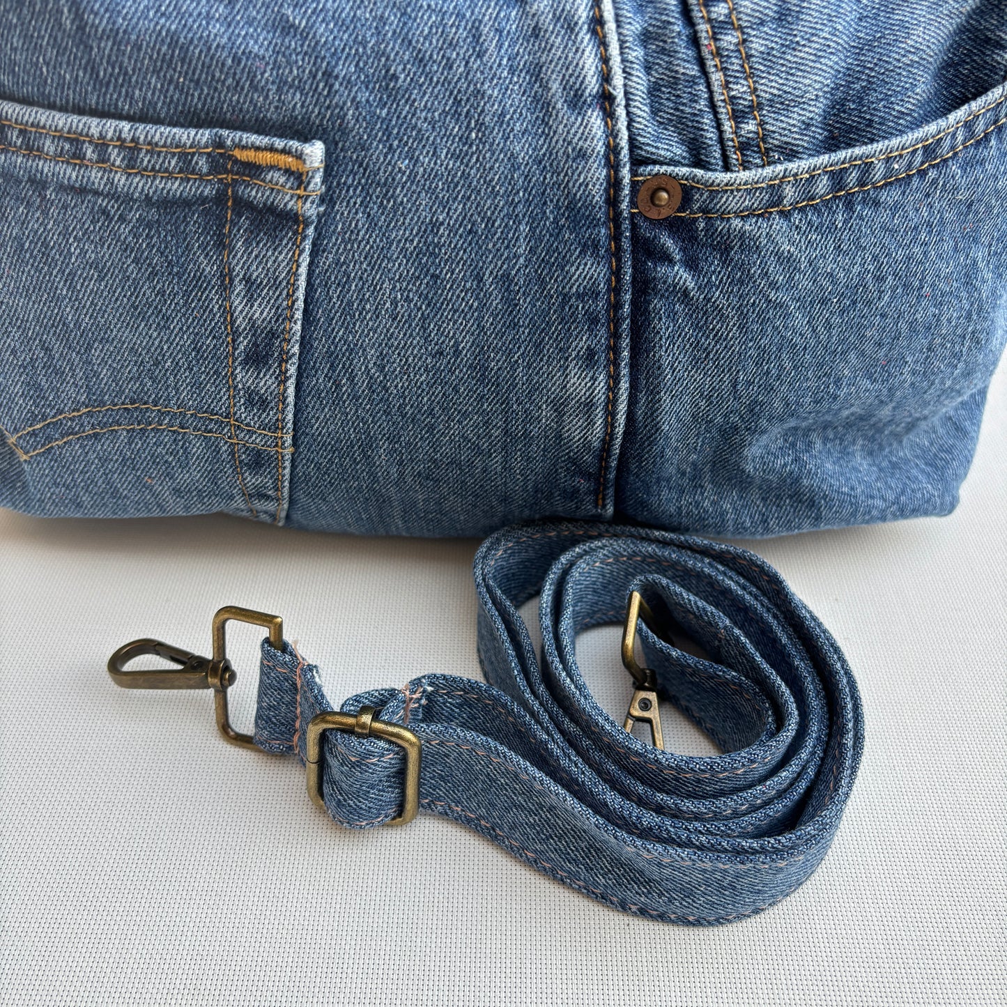 ♻️ Jeans Recycled ♻️ Einzelstück Nr. 11975