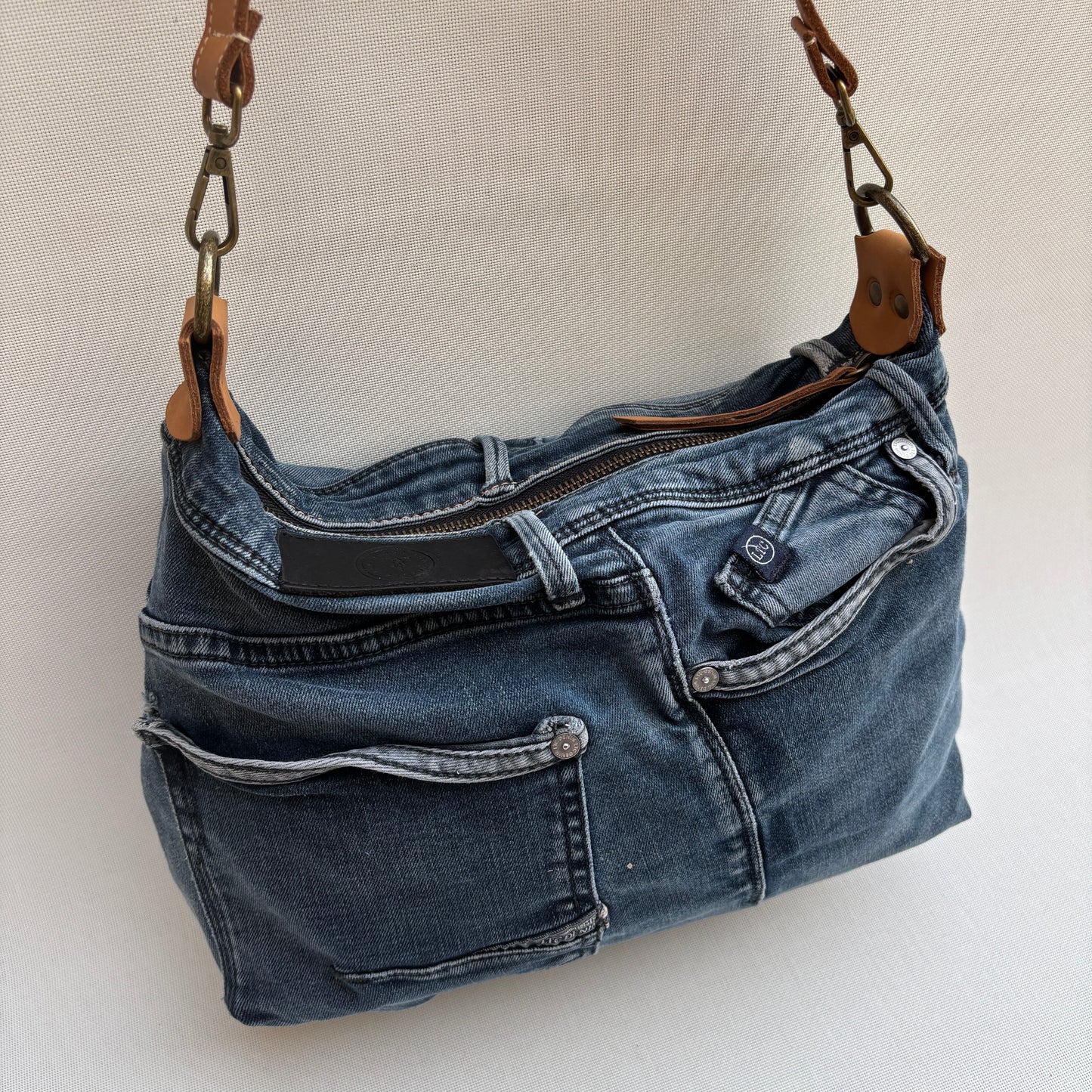 ♻️ Jeans Recycled ♻️ Einzelstück Nr. 11975