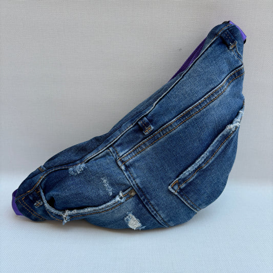 Maxi Retro Chic ♻️ Jeans Recycled ♻️ · Limited Edition · Unique Piece No. 12776