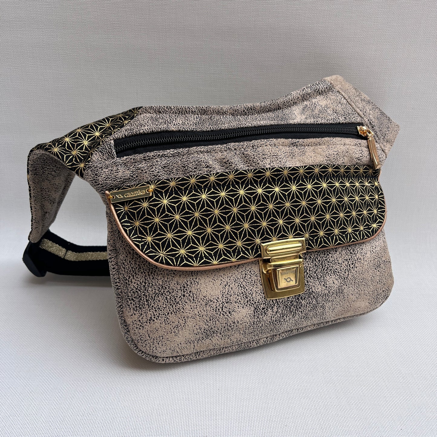 Special Golden Geometric Top + Bolsillo trasero · Pieza Única Núm. 15290