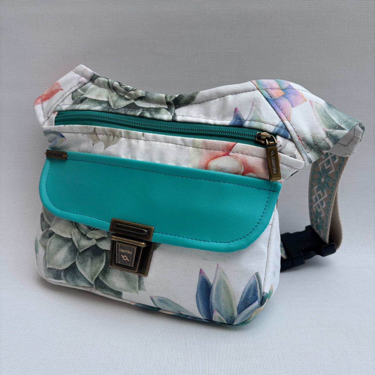 Riñonera "Elegant Cynara Top" + Bolsillo trasero · Impermeable · Pieza Única Núm. 17786
