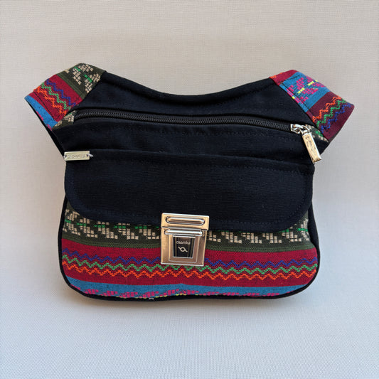 Riñonera "Special Etnical Black" + Bolsillo trasero · Pieza Única Núm. 16906
