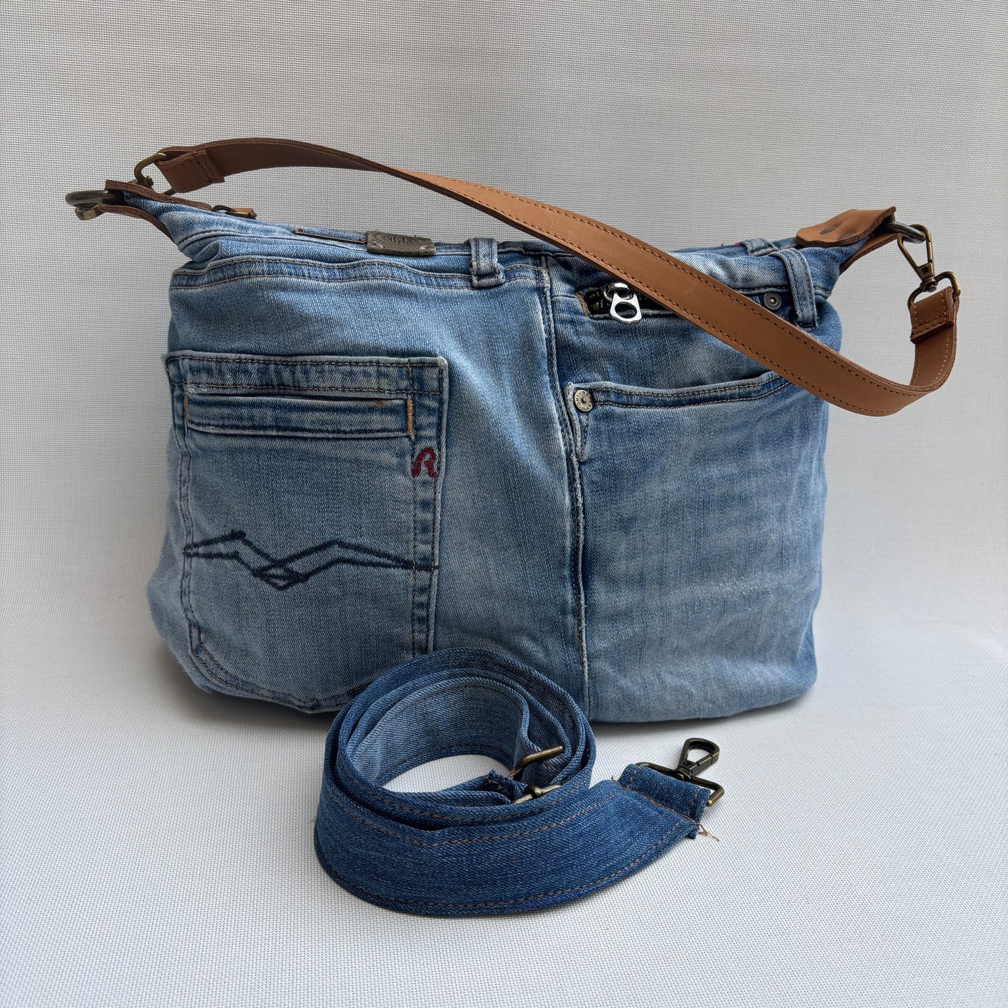 ♻️ Jeans Recycled ♻️ Einzelstück Nr. 11975