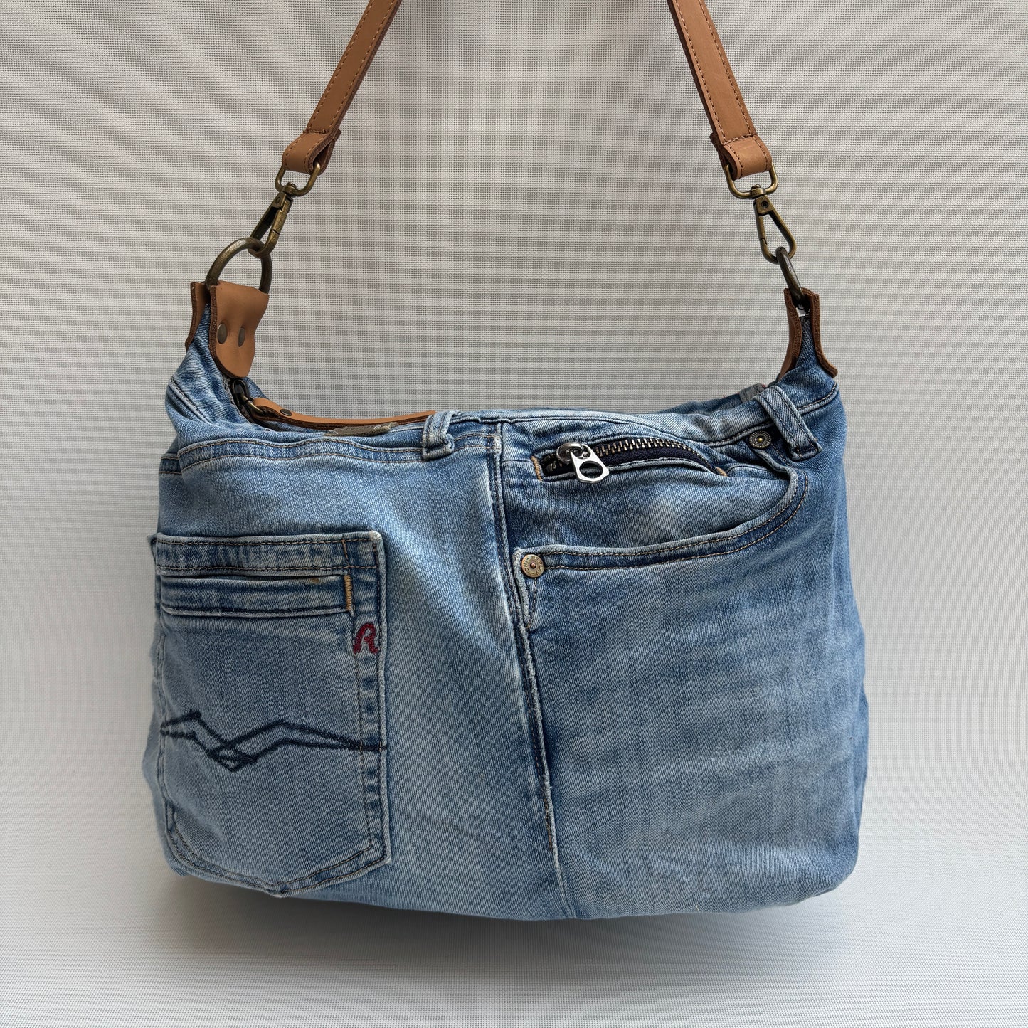 ♻️ Jeans Recycled ♻️ Einzelstück Nr. 11975